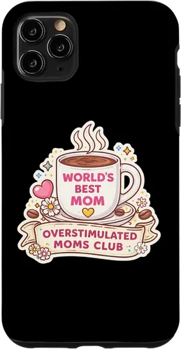 Vista 13 de Overstimulated Moms Club Funny Mother's Day Mama Mum Momma Case for iPhone 17