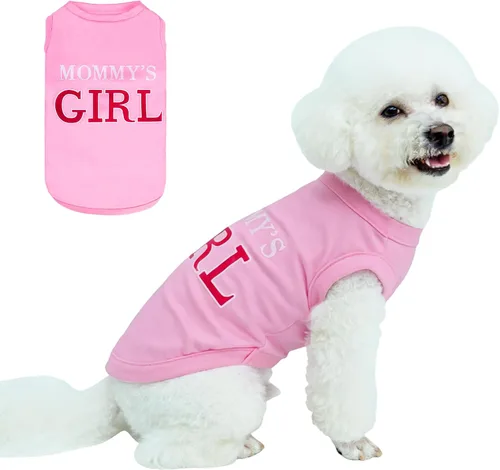 Vista 13 de BINGPET Bad to The Bone - Camiseta de algodón suave para cachorros, transpirable, ligera, para disfraz de perro, chaleco sin mangas, lavable a