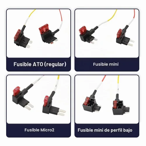 Vista 3 de FITCAMX Kit de cable de caja de fusibles, 4 en 1 ATO (regular), Mini, Micro, Mini de perfil bajo, 2 piezas cada uno