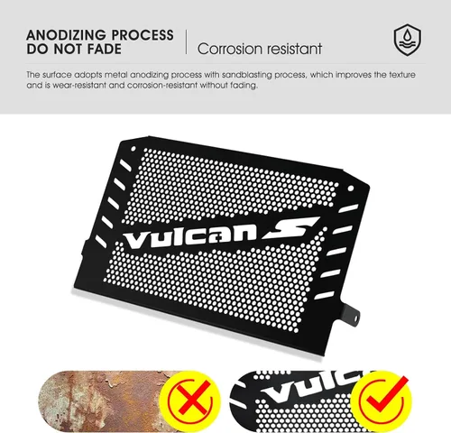 Vista 5 de Vulcan S 2024 - Protector de radiador para Vulcan S 2015-2024 Vulcan S SE 2017 compatible con Vulcan S Light Tourer/Cafe Light Tourer 2018 Vulcan S