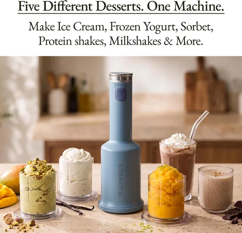 Vista 6 de Máquina para hacer helados con tazas de 3* 3/4 pintas, programa de 5 azul-gris