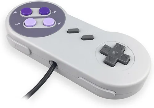 Vista 4 de Jadebones Control con cable Joypad Gamepads para Nintendo Super NES SNES Classic Mini Edition 2017con un cable de extensión de 6ft