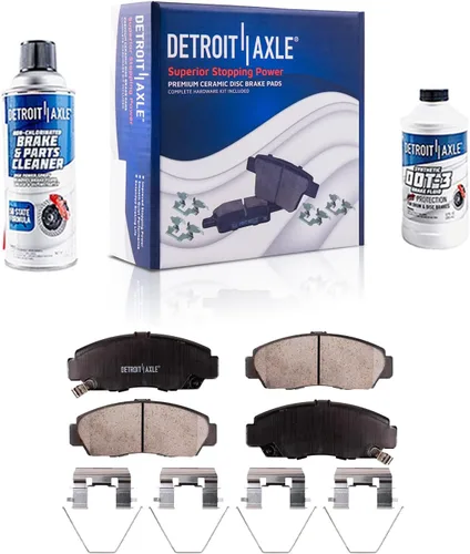 Vista 10 de Detroit Axle - Kit de freno delantero para Dodge Ram 1500 Durango Dakota Chrysler Aspen Dakota Driver Side Disco Freno Pinza de freno de cerámica