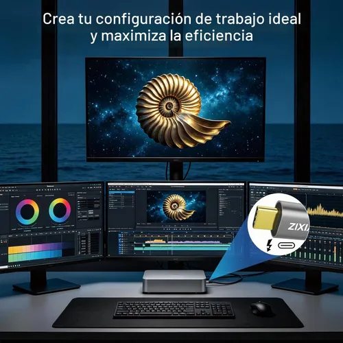 Vista 3 de Cable USB C a DisplayPort 2.1 de 6 pies [16K @30Hz 8K a 120Hz 4K @240Hz] 40Gbps unidireccional Thunderbolt 5/4 a cable de puerto de pantalla