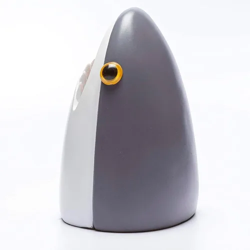 Vista 4 de Mustard LEADWORKS - Soporte para bolígrafos de tiburón, color gris
