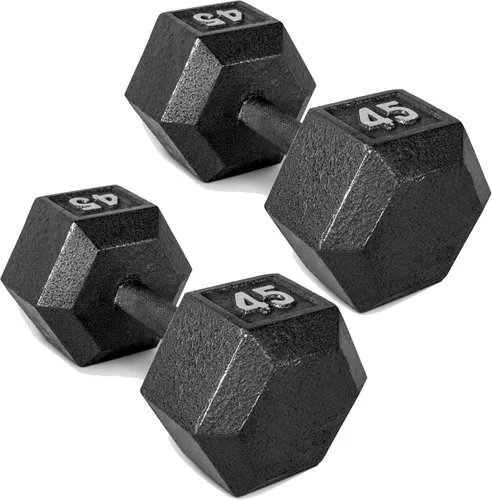 Vista 9 de CAP Barbell Mancuerna hexagonal de hierro fundido Múltiples opciones