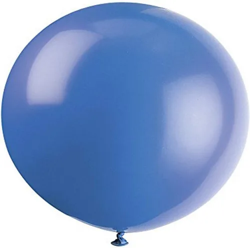 Vista 4 de Globos gigantes de látex de color azul y 36 pulgadas, 36", Azul fresco