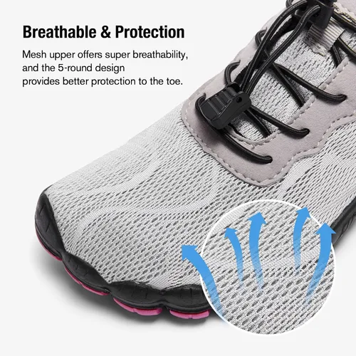 Vista 2 de HIITAVE - Zapatos de agua minimalistas para mujer, de secado rápido, para hacer natación, bucear, surfear, hacer deportes acuáticos, ir a