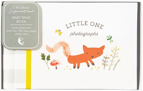 Vista 8 de C.R. Gibson BP73-24546 Little One Woodland - Álbum de fotos de libro de brag de género pequeño, 7.25 pulgadas de ancho x 4.5 pulgadas de largo
