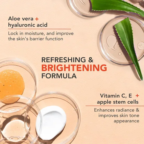 Vista 5 de Beauty by Earth Crema facial con vitamina C, fabricada en Estados Unidos con ingredientes orgánicos y naturales, crema iluminadora de piel