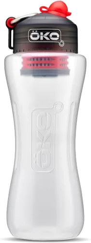 Vista 12 de ÖKO H2O - Botella de agua de filtración con filtro avanzado de electroadsorción, botella de filtro de agua portátil para viajes, senderismo y sobre