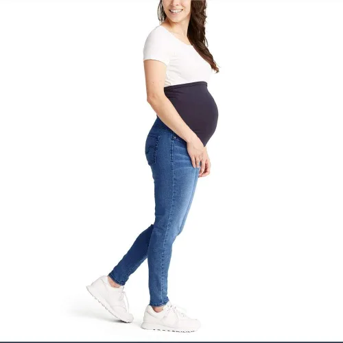 Vista 2 de Levi Strauss Signature Gold Jeggings de mezclilla de maternidad para mujer