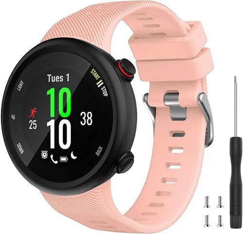 Vista 12 de Compatible con la correa Garmin Forerunner 45S, correa de repuesto deportiva de silicona suave, pulsera de fitness para Garmin Forerunner 45S