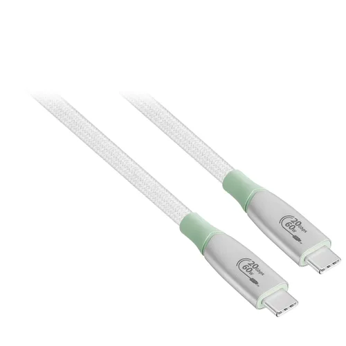 Vista 19 de Insignia Cable trenzado USB-C a USB-C (5 pies, morado claro)