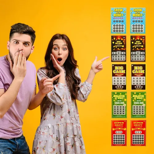 Vista 6 de 10 boletos de lotería falsos y tarjetas para raspar que parecen - Ganar $500K - $200K - Billete de lotería de $100K - Bromas hilarantes e
