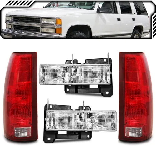Vista 2 de EPIC LIGHTING Juego de luces traseras de repuesto compatibles con Chevrolet 92-00 Blazer [combo de 4 piezas] 9200BLZ04PC