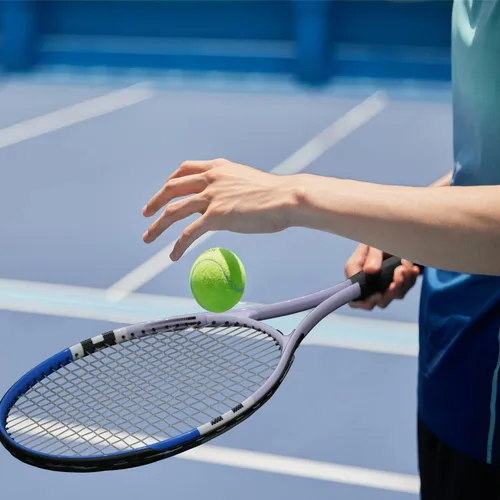 Vista 2 de Raqueta de tenis preencordada, ligera, de 27 pulgadas, raquetas recreativas para adultos, para hombres, mujeres, estudiantes, kit de entrenamiento