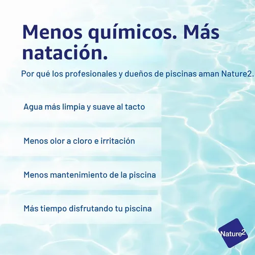 Vista 7 de Nature2 Cartucho de repuesto mineral Express para desinfectantes de piscinas