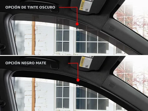 Vista 2 de Weathertech Deflectores de ventana lateral de ajuste personalizado para Chevrolet Silverado 1500 LTD, Silverado 1500, Sierra 1500 Limited Tinte