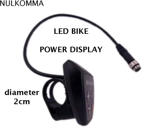 Vista 4 de Medidor de pantalla LED universal eléctrica para bicicleta 24 V 36 V 48 V Ciclismo Computadora Ebike Pantalla LED Panel de control con 5 p macho