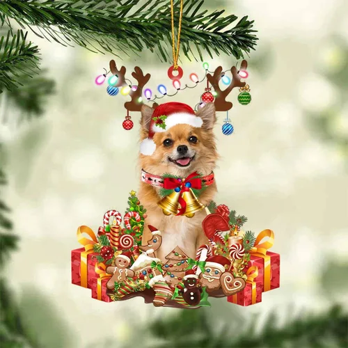 Vista 76 de Nazenti Adorno de Navidad personalizado de reno de Alaskan Malamute – Adorno de perro personalizado para amantes de las mascotas, acrílico plano