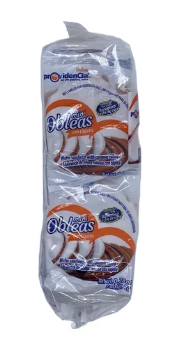 Vista 2 de providencia mini obleas (sándwich de oblea con relleno de carmelo) 5.64oz 20pc