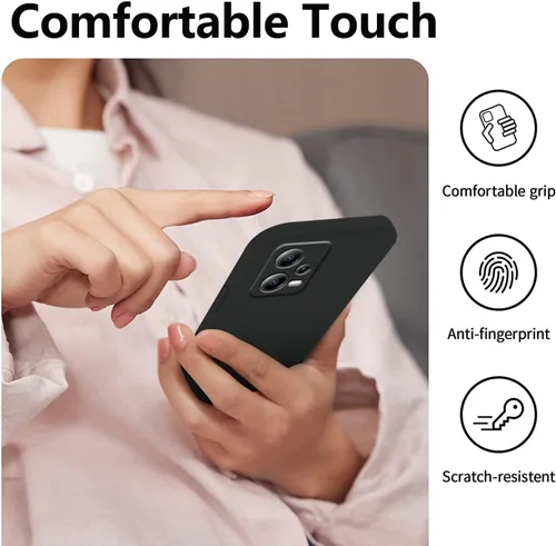 Vista 6 de Compatible con Redmi Note 12 Pro Plus Funda de silicona líquida verde oscuro, tacto suave para Xiaomi Redmi Note 12 Pro Plus Funda de teléfono