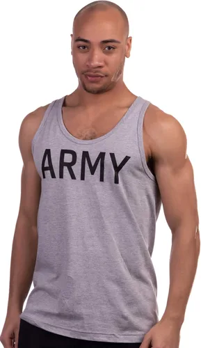 Vista 2 de Ejército PT Style Tank Top U.S. Militar entrenamiento físico infantería entrenamiento sin mangas entrenamiento camiseta
