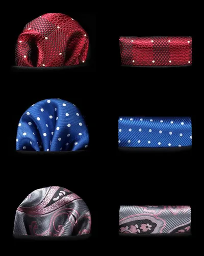 Vista 52 de HISDERN Juego de corbatas extralargas para hombre y pañuelo de bolsillo de 63 pulgadas, colección XL, caja de regalo, corbata, lote de 3