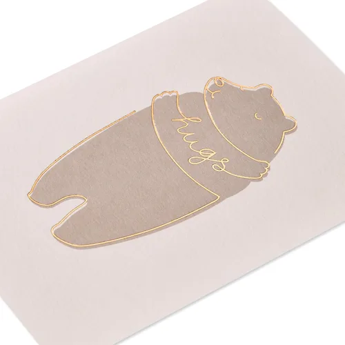 Vista 5 de Tarjeta en blanco de Papyrus pensando en ti (abrazos)