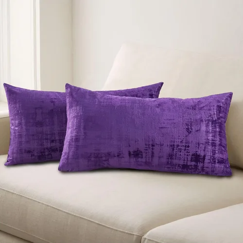 Vista 57 de Home Soft Things Juego de 2 fundas de almohada de terciopelo texturizado, 14 x 26 pulgadas, color verde azulado profundo, fundas decorativas