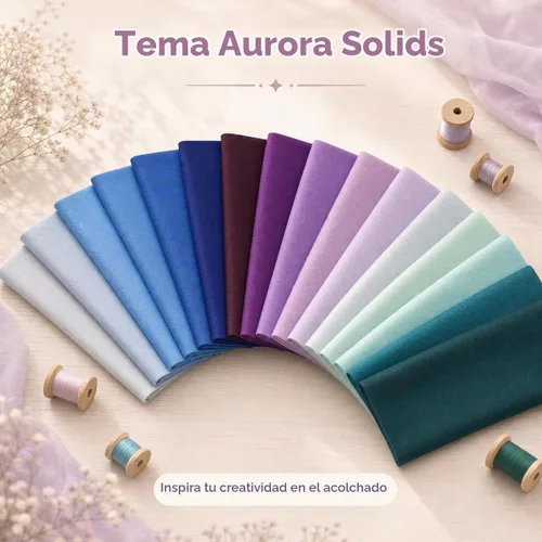 Vista 4 de iNee Aurora Solids Fat Quarters - Paquetes de tela para acolchar, 18 x 22 pulgadas, (Aurora Solids)