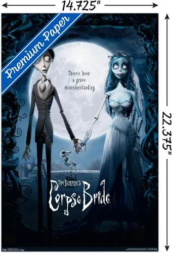 Vista 3 de Trends International Tim Burton's The Corpse Bride - Póster de pared de una hoja, 14.725 x 22.375 pulgadas, versión premium sin marco