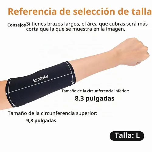 Vista 2 de Chrontier - Funda para tatuajes de un solo brazo inferior antideslizante, corrector de muñeca, banda de soporte de compresión para muñeca para dolor