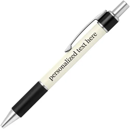 Vista 40 de Bolígrafo personalizado – Nombre o mensaje personalizado – Colores o impresiones – Regalo de papelería, suministros para la escuela de negocios