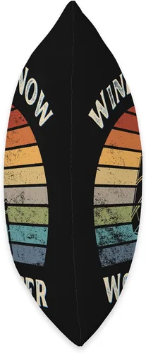 Vista 2 de Funny Windsurf Now Work Later Tee For Windsurfing Lovers Throw Pillow