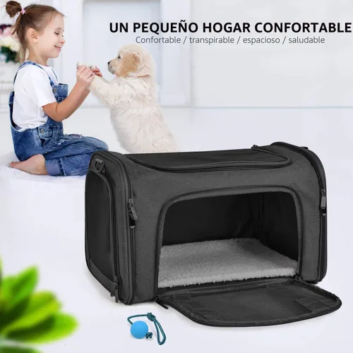 Vista 7 de Transportador Henkelion para Gatos y Perros Portador de Mascotas para Gatos / Perros Pequeños / Medianos Cachorros (Hasta 15lbs), Portador de Perros