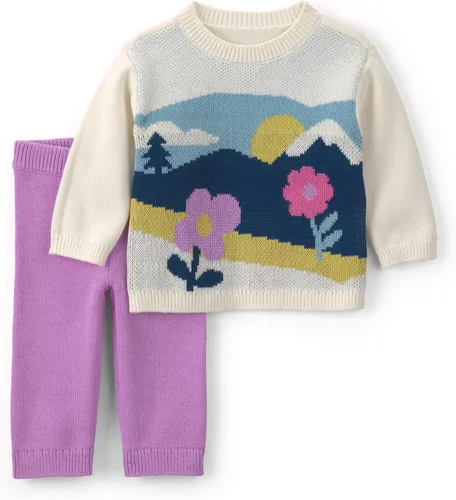 Vista 28 de Carter's Conjunto de pantalón de 2 piezas para niña Flor rosa