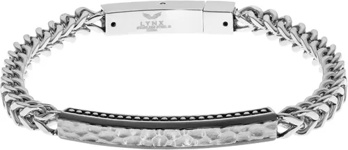 Vista 5 de Metro Jewelry Pulsera gruesa de acero inoxidable para hombre con chapado en iones negro, 8.5 pulgadas de largo y 0.236 in de ancho con cierre a
