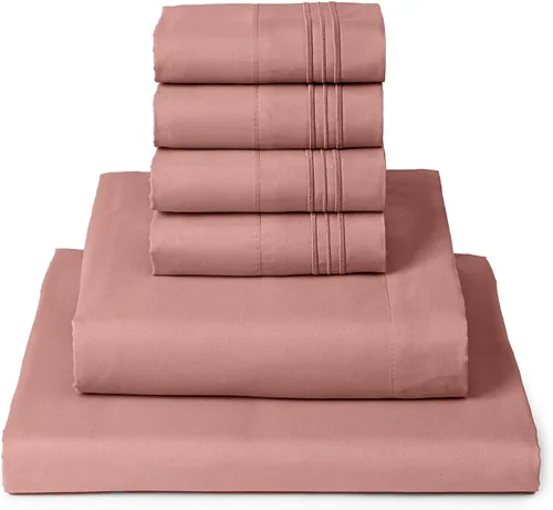 Vista 26 de Mellanni Juego de sábanas Twin XL - Juego de ropa de cama de 4 piezas de la colección icónica, (incluyendo 2 fundas de almohada), bolsillo profundo