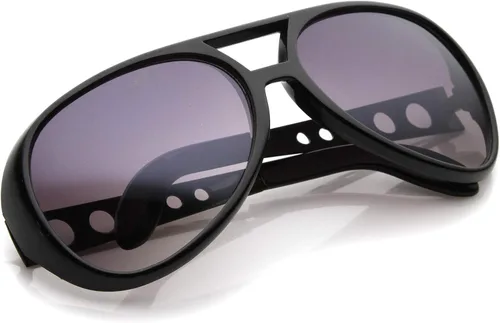 Vista 13 de zeroUV Gafas de sol grandes Elvis King Of Rock & Roll Aviator 2.480 in