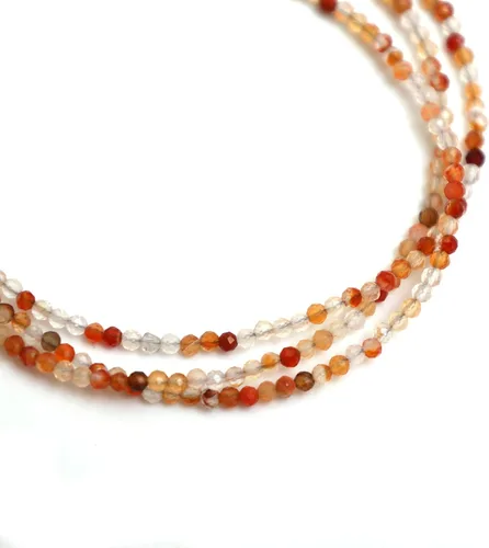 Vista 46 de Gempires - Pulseras de cuentas naturales de múltiples hebras, ligeras, hechas a mano, hipoalergénicas, de 8 pulgadas, chapadas en oro, elegantes