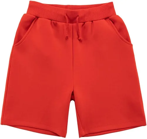 Vista 5 de UNCOO - Paquete de 2 pantalones cortos deportivos de tela deportiva saludable para niños (edad 3-12 años)