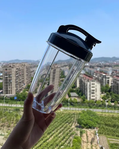 Vista 5 de LVAINIT Vasos de licuadora de 24 onzas con tapas abatibles para licuadora NutriBullet 600W Pro 900W NutriBullet piezas de repuesto