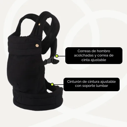 Vista 8 de Portabebés ergonómico para recién nacidos a niños pequeños, cómodo, elegante, lindo y fácil de usar