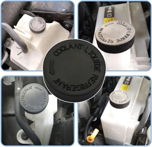 Vista 2 de NLQR Tapa de Depósito de Agua de Refrigerante del Radiador del Motor Negro, Compatible con Nissan Murano Rogue Versa Quest, Compatible con Infiniti