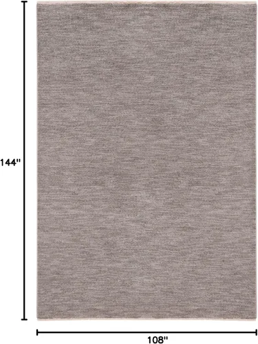 Vista 6 de SAFAVIEH Lasa Collection - Alfombra de área de 9 x 12 pies, color gris, diseño de flecos sólidos, no desprende pelusa y de fácil cuidado, ideal