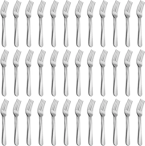 Vista 7 de 24-Piece Dinner Forks Set - 7.1 Inches Stainless Steel Forks Silverware, Durable Table Forks Set, Use for Home, Kitchen and Restaurant - Mirror