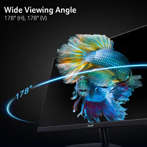 Vista 7 de Acer SB240Y G0bi - Monitor para juegos y oficina de 23.8" IPS Full HD ultradelgado de borde a borde Soporte de sincronización adaptativa