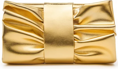 Vista 10 de Elegante bolso de mano con lazo para mujer, suave y plisado, bolsa de noche de poliuretano con cadena desmontable para fiesta de graduación, boda